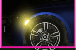車用碳纖紋防撞反光貼(輪眉款)