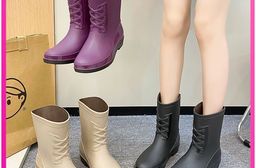 防水防滑中筒短筒時尚廚房通勤雨鞋