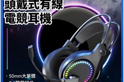 【DTAudio 聆翔】STRYX 頭戴式有線電競耳機｜RGB燈、50mm喇叭