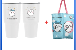 吉伊卡哇CHIIKAWA 可愛大明星冰壩杯(藍款+粉款)2款+清涼一下雙杯提袋/