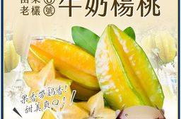 【雪莉朵辣嚴選】老欉牛奶楊桃 箱裝水果4.5斤±10%/箱(含箱重)8-13粒