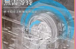 【Apex】吸盤洗漱旋轉置物架_附手巾掛架