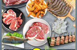 預購【築地一番鮮】中秋烤肉海陸派對8件組(約4-6人份/約2.6kg) 9/23