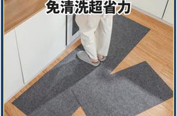 【Purelace】秒清版一次性防污地墊 免清洗更省力 廚房客廳 玄關門口