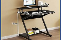 【E家工廠】書桌 電腦桌 100公分書桌 工作桌 書桌帶熒幕架 106