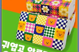 Wiggle Wiggle 抽取式衛生紙(微笑小花與小熊款)100抽-10包 X