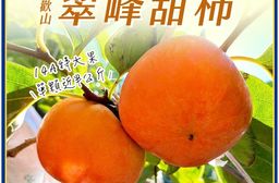 預購【雪莉朵辣嚴選】合歡山 翠峰甜柿 14A特大果5粒入(4.1斤箱)/10A中