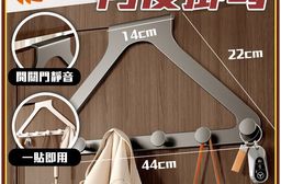 免打孔自黏門後三角黏鉤掛勾 掛衣架  臥室 免打孔強力承重壁掛黏膠鉤子 入戶門置