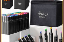 專業美術雙頭油性馬克筆-含底座筆袋 (24色/48色/80色) 麥克筆