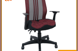 杜克精美透氣7D舒適美臀座墊辦公椅 電腦椅(酒紅)