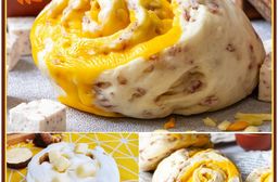 【日光豆漿】滿餡濃郁乳酪起司饅頭8包組 (台農57號地瓜乳酪饅頭／大甲芋頭起司饅