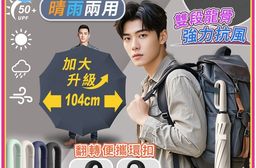 可掛環扣雙龍骨自動摺疊傘