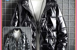 亮面加厚男士羽絨外套(2色/M-3XL)