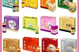 華齊堂保健飲品[禮盒] 葡萄糖胺 雪蛤燕窩 敖滴雞精 無糖雙篸 葉黃素 靈芝飲