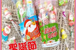 聖誕節造型糖花Q皮棒糖 聖誕糖花 歡樂聖誕糖花 Q皮棒