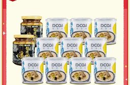 雙12活動組【摩斯嚴選】龍膽石斑魚粥10入+龍膽干貝XO醬2罐 醬料 魚粥 調理