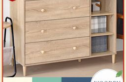 【HOPMA】美背都會實木腳三抽三格斗櫃