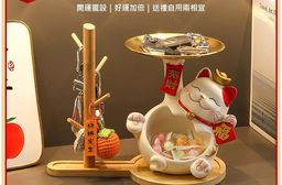 招財貓玄關擺件/收納架