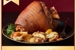 (單品年菜預購)【上海鄉村】炭燒脆皮豬腳(帶骨豬腳800g±10%）