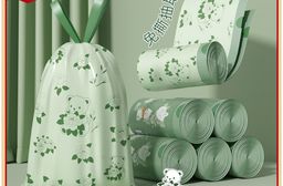 【APEX】山茶花香氛免撕抽繩手提垃圾袋 80張/卷