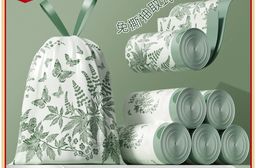 【APEX】艾草味免撕抽繩手提垃圾袋 90張/卷