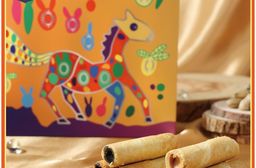 【愛不囉嗦】奔向好運 包餡蛋捲禮盒-手提盒