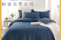 台灣製頂級300織純天絲 典雅素色床包組 床包枕套組
