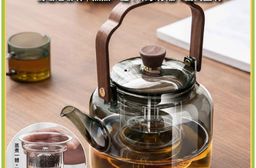 【APEX】月曦蒸煮一體養生提梁壺1100ML_(可電陶爐加熱)