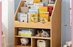 【E家工廠】兒童書架 書架 書櫃 玩具收納儲物架 兒童收納櫃 085