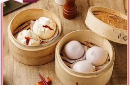 【彭園】甜鹹雙饗包6包(芋泥流沙包*3+叉燒包*3)